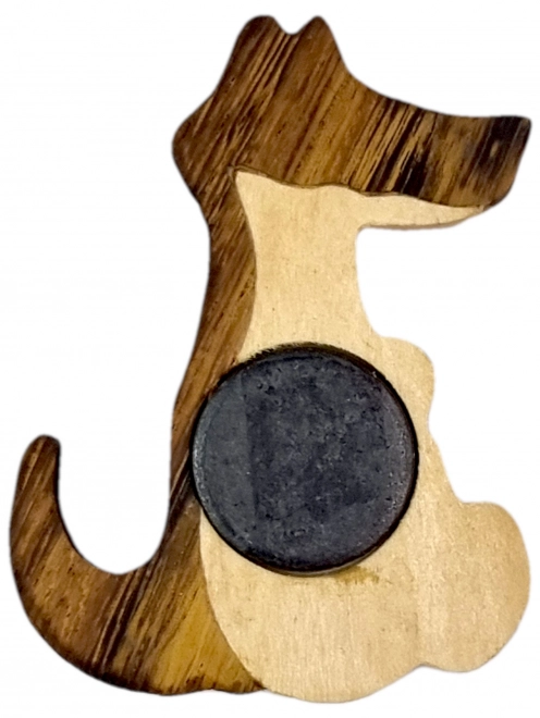 Magnete decorativo in legno Coccodrillo