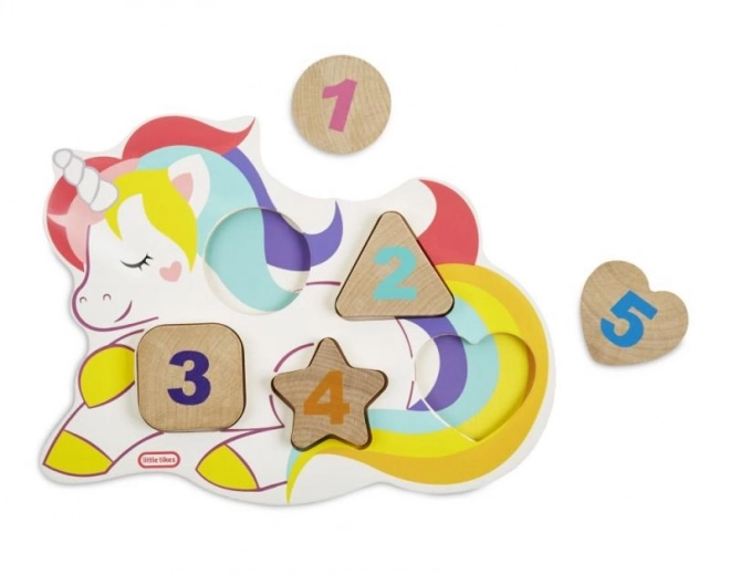 Puzzle in legno con numeri Little Tikes