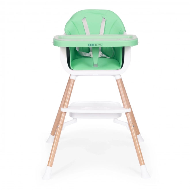 Sedia pappa 2 in 1 verde ecotoys