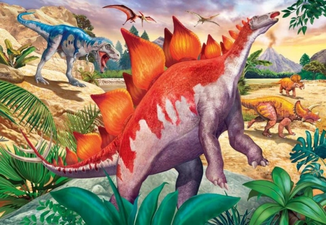 Puzzle Mondo dei Dinosauri 2x24 Pezzi