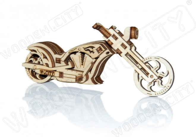 Puzzle 3D in Legno Motocicletta Chopper