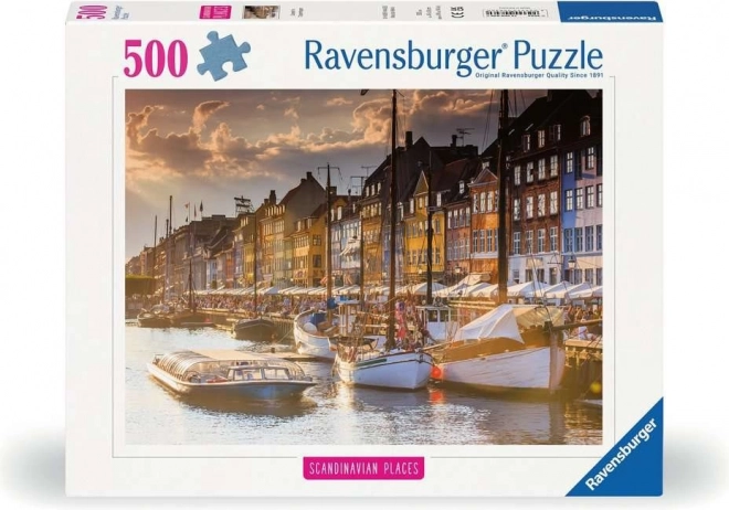 Puzzle Ravensburger: Tramonto a Copenaghen