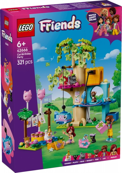 Lego Friends Festa di compleanno del gatto e casa sull'albero