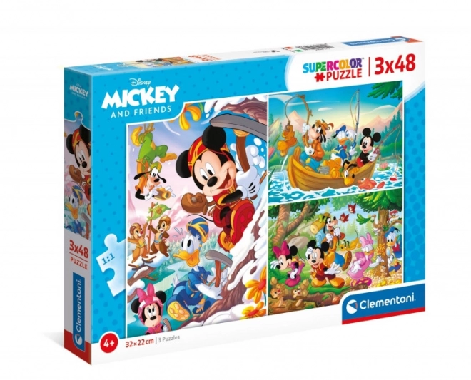 Puzzle SuperColor Mickey Mouse e amici