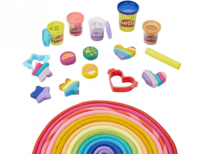 Ciastolina brillantini Play-Doh 21 colori con formine