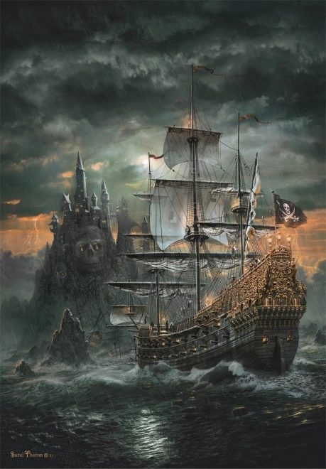 Puzzle 1500 pezzi Nave Pirata Compatta