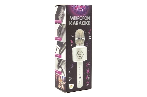 Microfono karaoke con Bluetooth argento – Argento