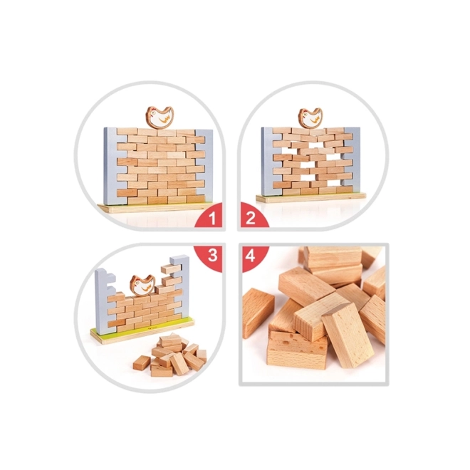 Gioco in legno Muro di mattoni