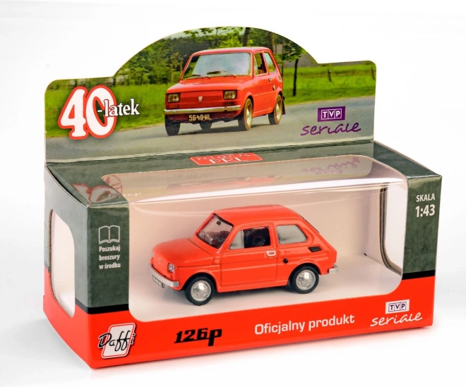 modello di auto FIAT 126p Czterdziestolatek – rosso