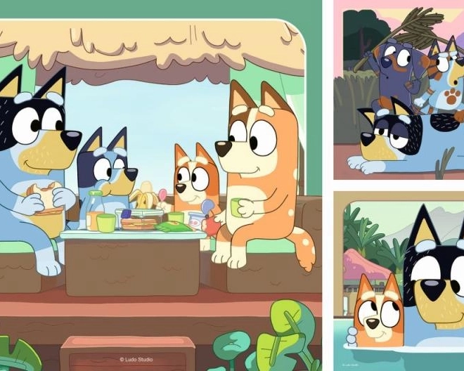 Puzzle Bluey 3x49 pezzi