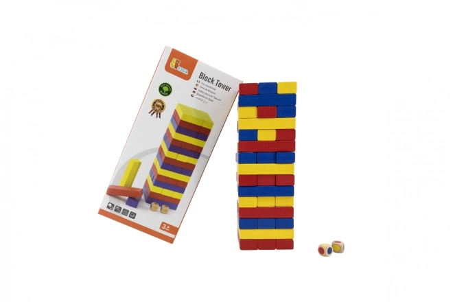 Torre in legno colorata 48 pezzi