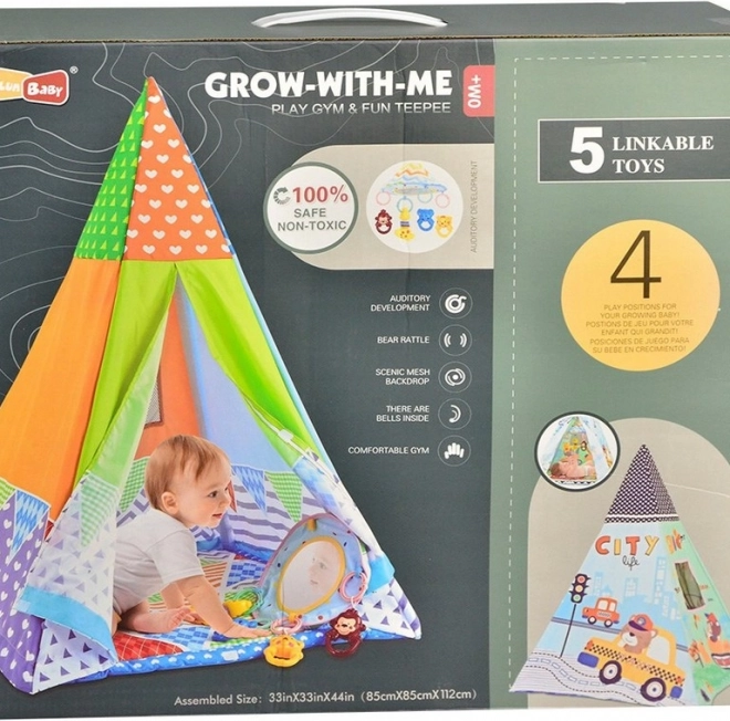 Tenda divertente per bambini con tappetino 85 x 85 x 112 cm