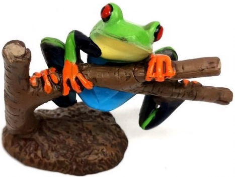 Statuetta Rana dagli Occhi Rossi 8 cm