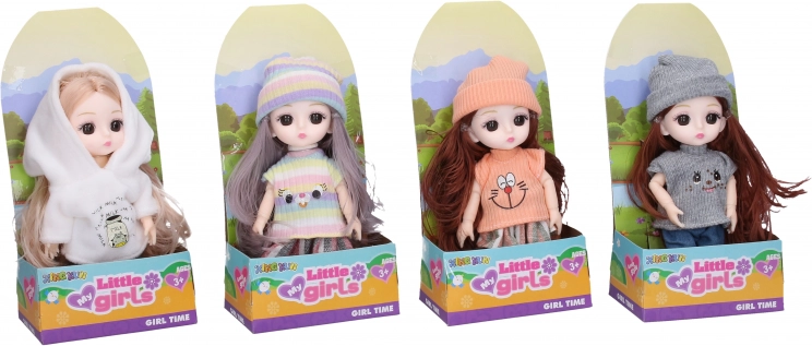 Bambola con abbigliamento invernale 15 cm