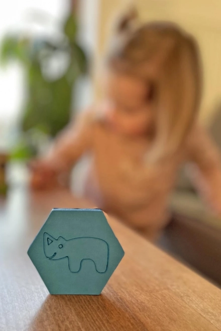 Memory game in schiuma turchese
