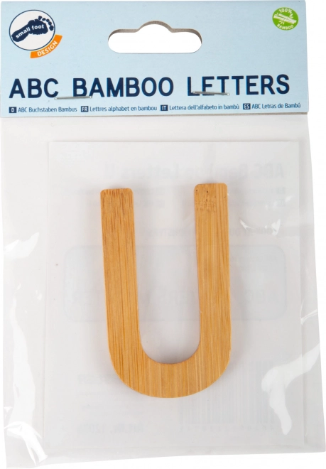 Lettera in Bambù a Forma di U per bambini