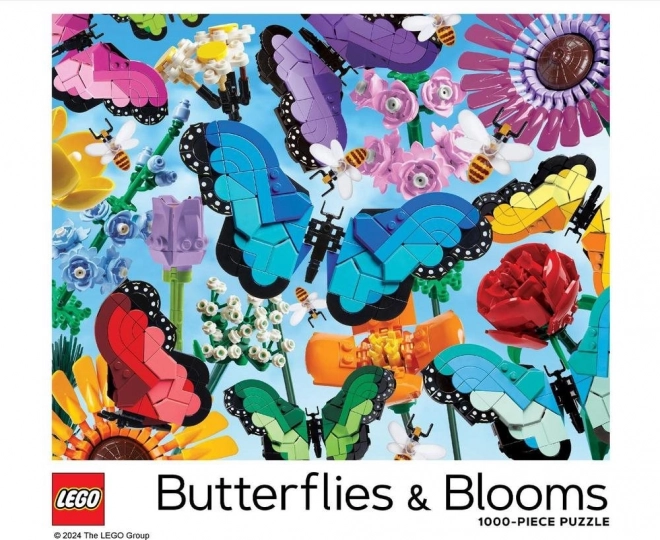 Puzzle LEGO Farfalle e Fiori 1000 pezzi