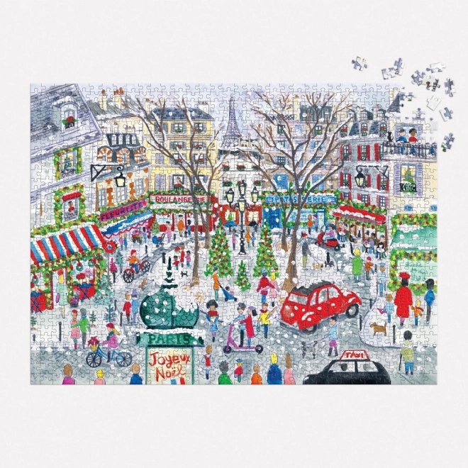 Puzzle Galison Michael Storrings Natale a Parigi 1000 pezzi