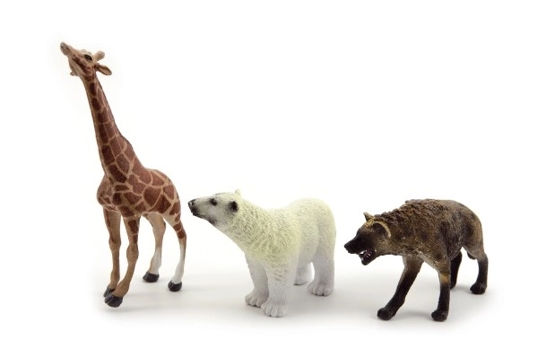 Animali Safari ZOO in plastica 10cm assortiti 12 pezzi