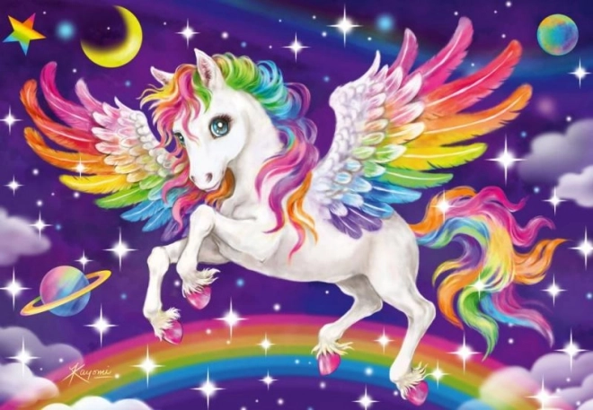 Puzzle Unicorno e Pegaso 2x24 Pezzi