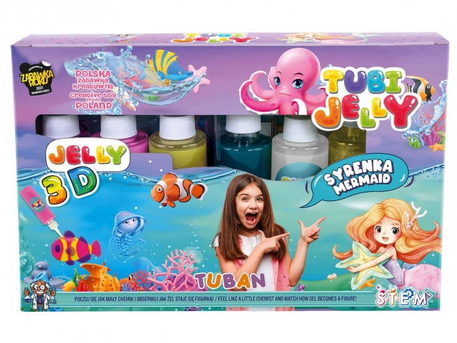 Set Tubi Jelly 6 Colori - Sirena