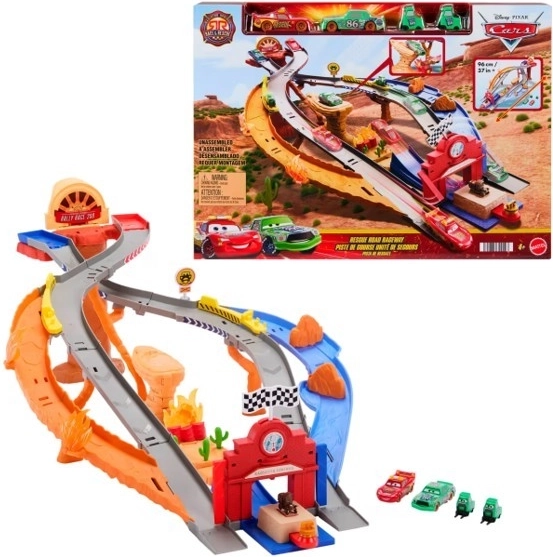 Disney Pixar Cars – pista di salvataggio: set di gioco corsa a ostacoli