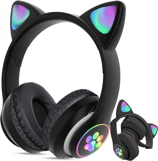 Orecchie da gatto RGB che brillano di stile