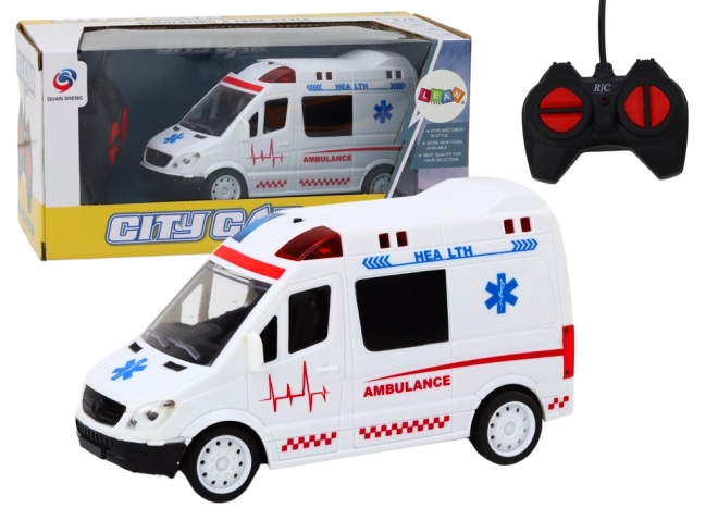 Ambulanza RC Telecomandata con Luci e Suoni Bianche