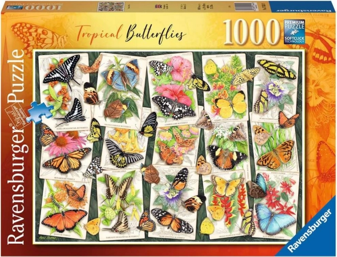 Puzzle Farfalle Tropicali 1000 pezzi