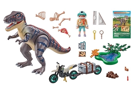 Set di figurine dinosauri alla ricerca del T-Rex