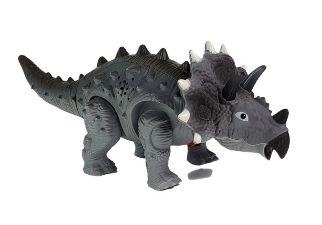 Dinosauro a Batteria Triceratops Grigio