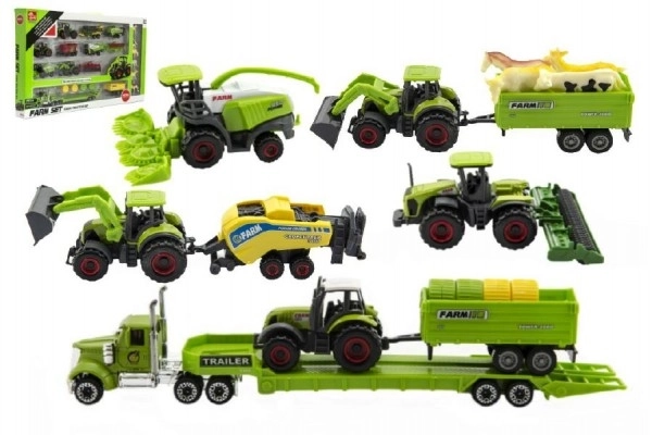 Set di macchine agricole con animali 22 pezzi