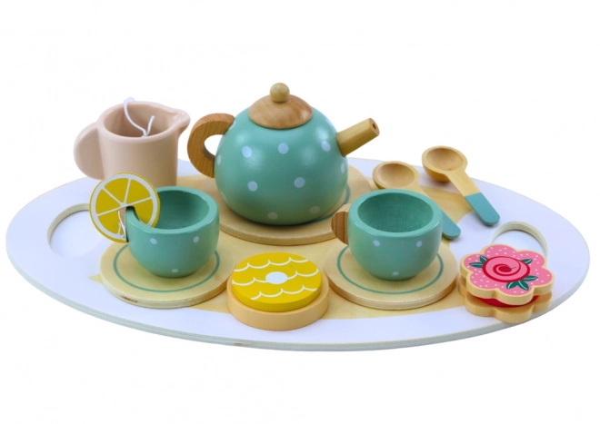 Set da tè in legno per bambini