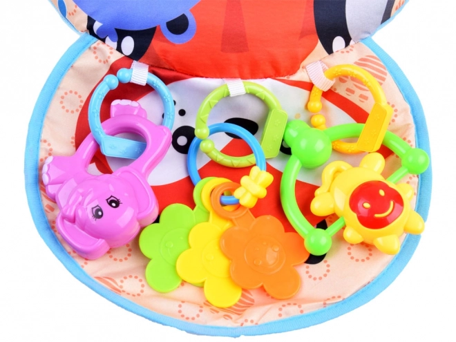 Cuscino stabilizzatore per bambino con giochi colorati – Volpe