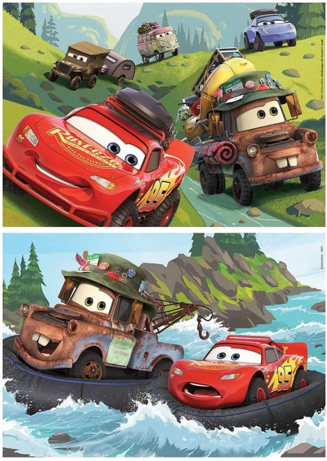 Puzzle in legno Cars 2x25 pezzi