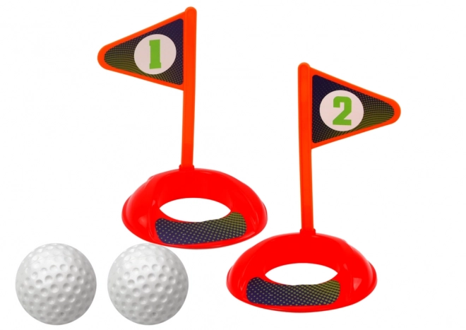 Set da mini golf per bambini con carrello a ruote