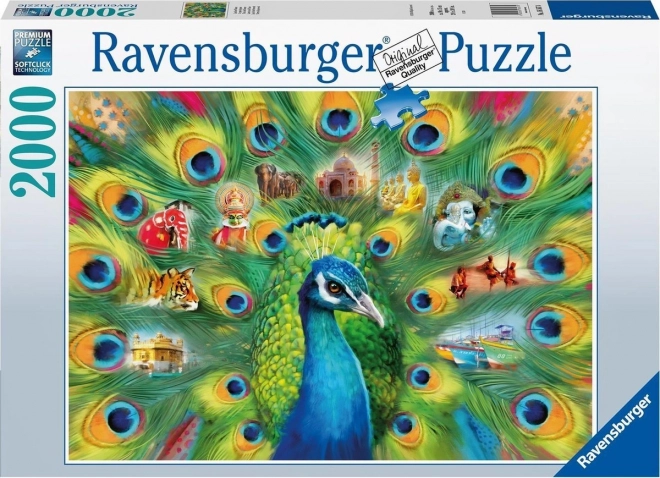 Puzzle Ravensburger Regno del Pavone 2000 pezzi