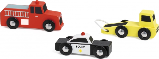 Classic World auto della polizia vigili del fuoco carro attrezzi set 3 pezzi
