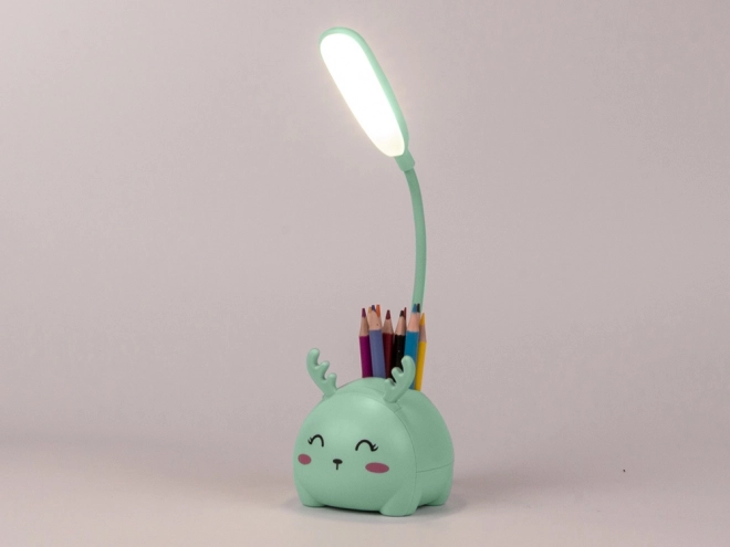 Lampada Notturna LED USB per Bambini con Organizzatore e Supporto per Telefono