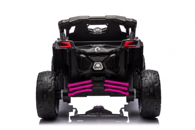 Auto elettrica per bambini Buggy Can-Am rosa