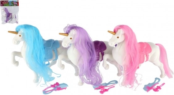 Unicorno con criniera da pettinare e accessori