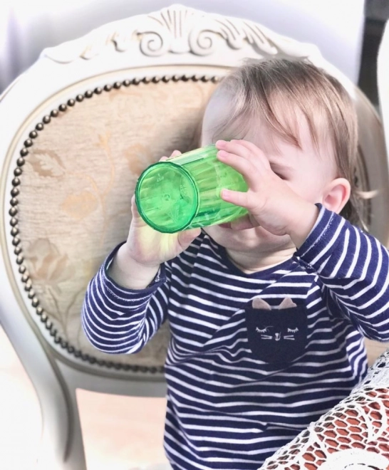 Tazza da allenamento infrangibile per bambini verde