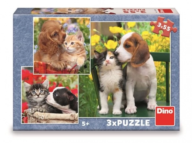 Puzzle Amici Animali 3x55 Pezzi