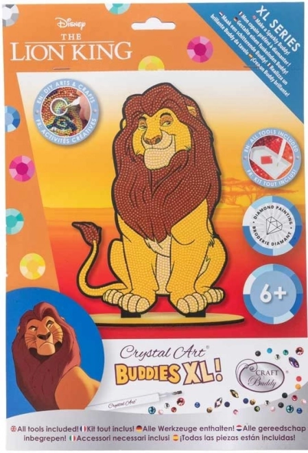 Pittura di diamanti Re Leone: Mufasa