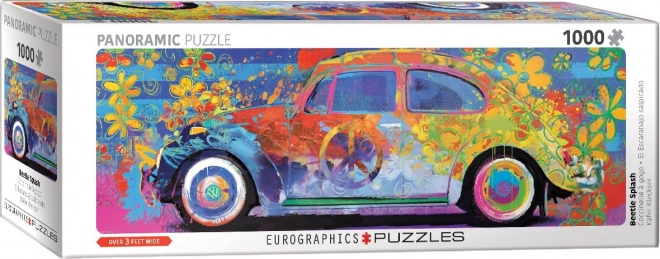 Puzzle panoramico Volkswagen Beetle colorato 1000 pezzi