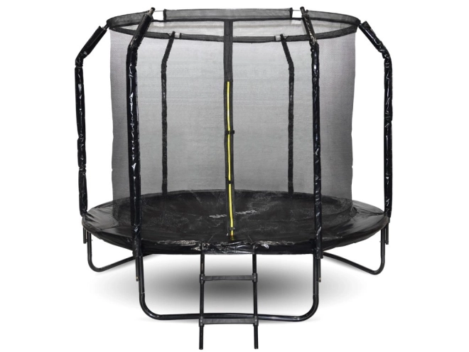 Trampolino da giardino SkyFlyer con scala 244 cm