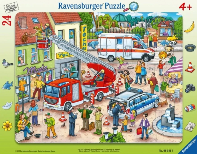 Puzzle Ravensburger Salvataggio degli Animali 24 Pezzi