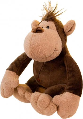 Scimmietta di peluche marrone 25 cm