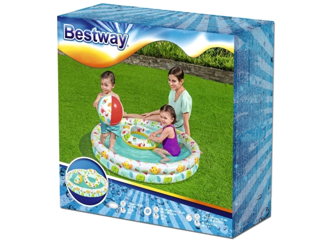 Set piscina Bestway con palla e cerchio 122cm