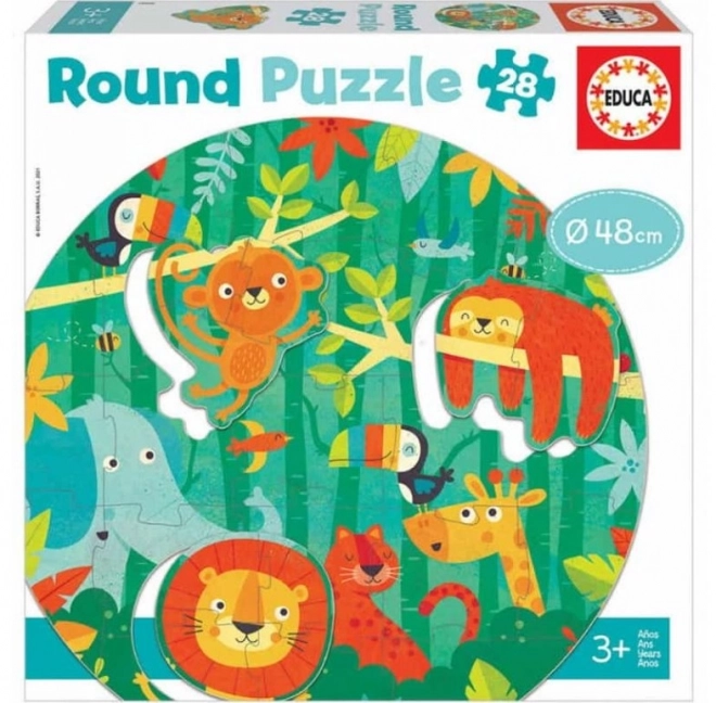 Puzzle circolare giungla 28 pezzi EDUCA